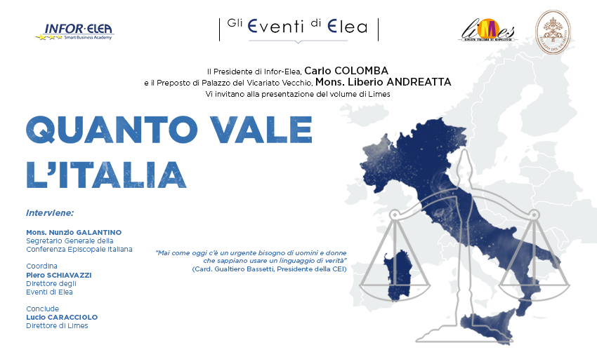 20 giugno 2018 – Evento Elea – Roma – Quanto Vale L’Italia
