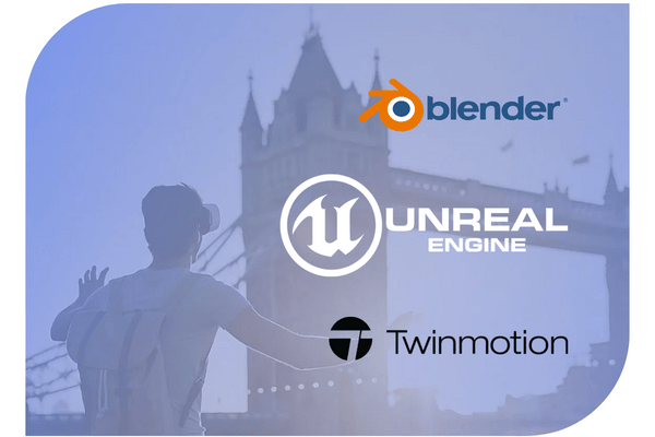 Software programmi realtà virtuale e aumentata - Unreal engine - blender - twinmotion