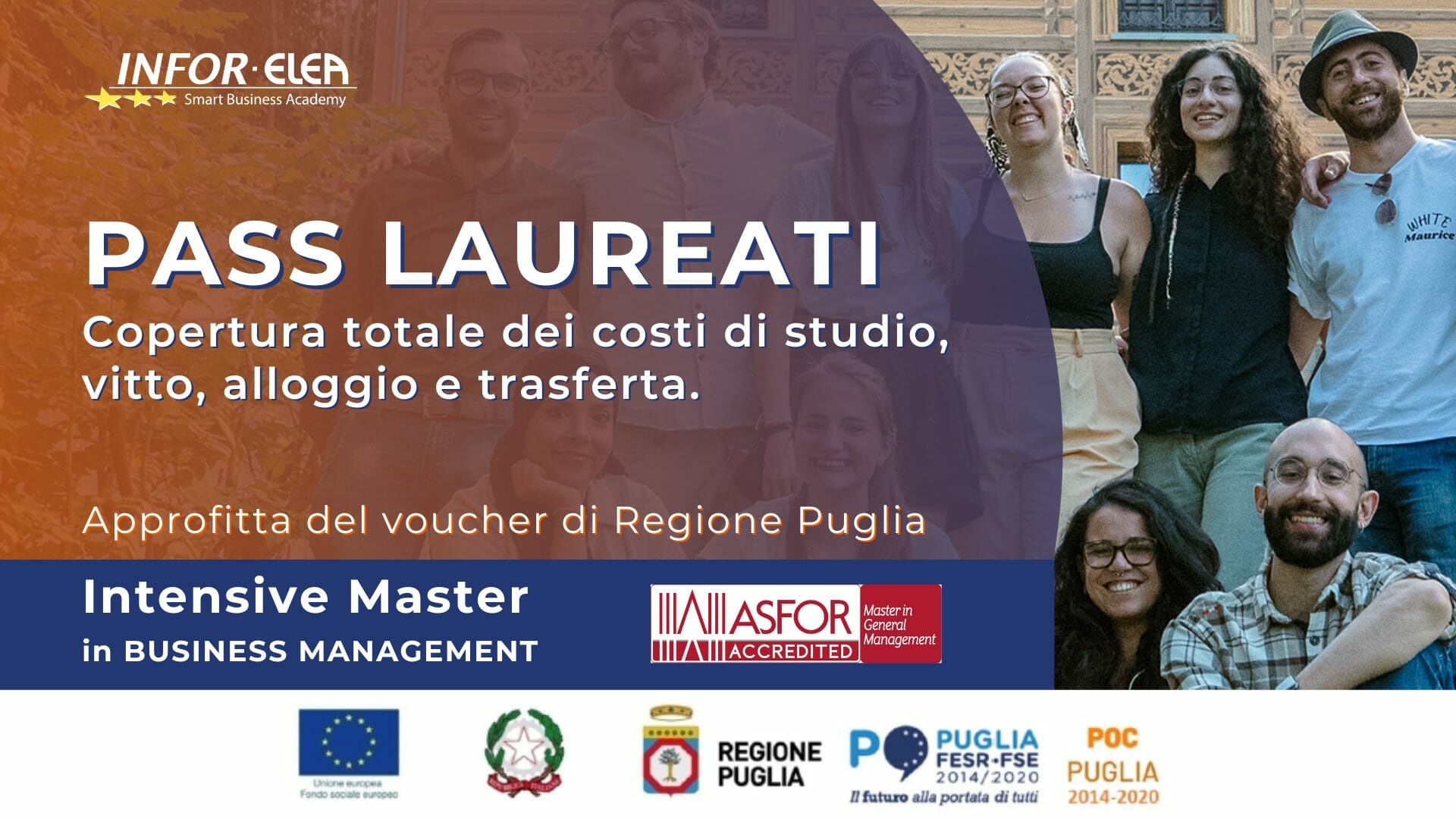 “PASS LAUREATI” partecipa gratuitamente al Master totalmente finanziato da Regione Puglia